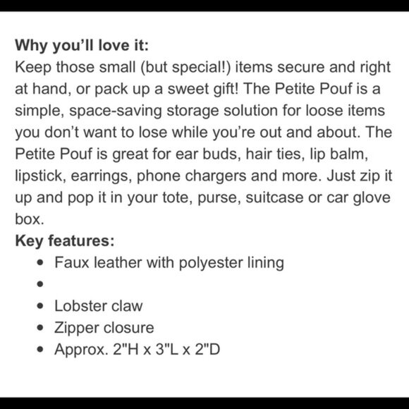 Thirty-One Petite Pouf Sweet Blossom - Picture 2 of 3